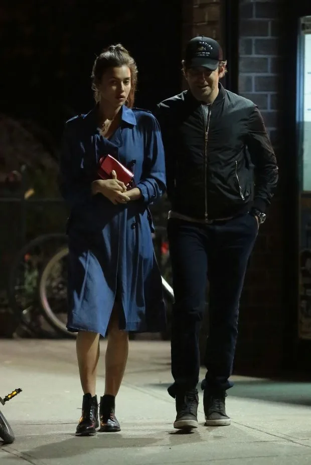 EXCLUSIVE: Bradley Cooper and his girlfriend Irina Shayk walk in West Village