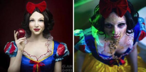 O make-up artist που δείχνει την τρομακτική πλευρά των ηρωίδων της Disney και άλλων pop icons