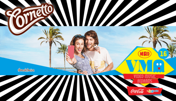 To Cornetto σπάει τον πάγο στα MAD Video Music Awards 2016!
