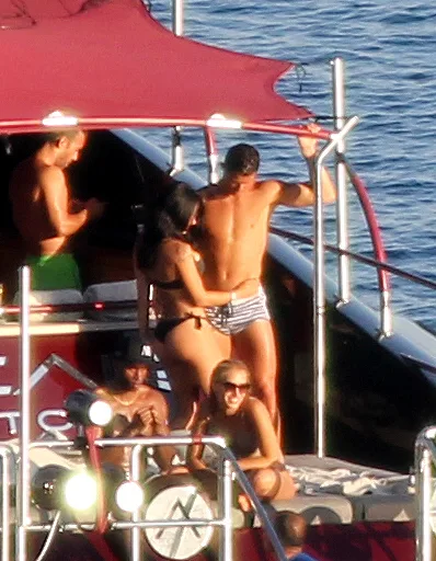 EXCLUSIVE: Cristiano Ronaldo enjoys the sun the ocean and the company of some female friends as the Real Madrid Supper Star is seen aboard a boat in Ibiza Spain Pictured: cristiano ronaldo and girls Ref: SPL1294677 030616 EXCLUSIVE Picture by: Silvia & Sergio / Splash News Splash News and Pictures Los Angeles: 310-821-2666 New York: 212-619-2666 London: 870-934-2666 photodesk@splashnews.com 