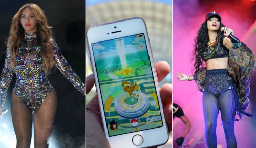Έξαλλες Rihanna και Beyoncé με το Pokemon Go! Οι φανς τους κυνηγάνε πόκεμον στις συναυλίες τους! (Video)