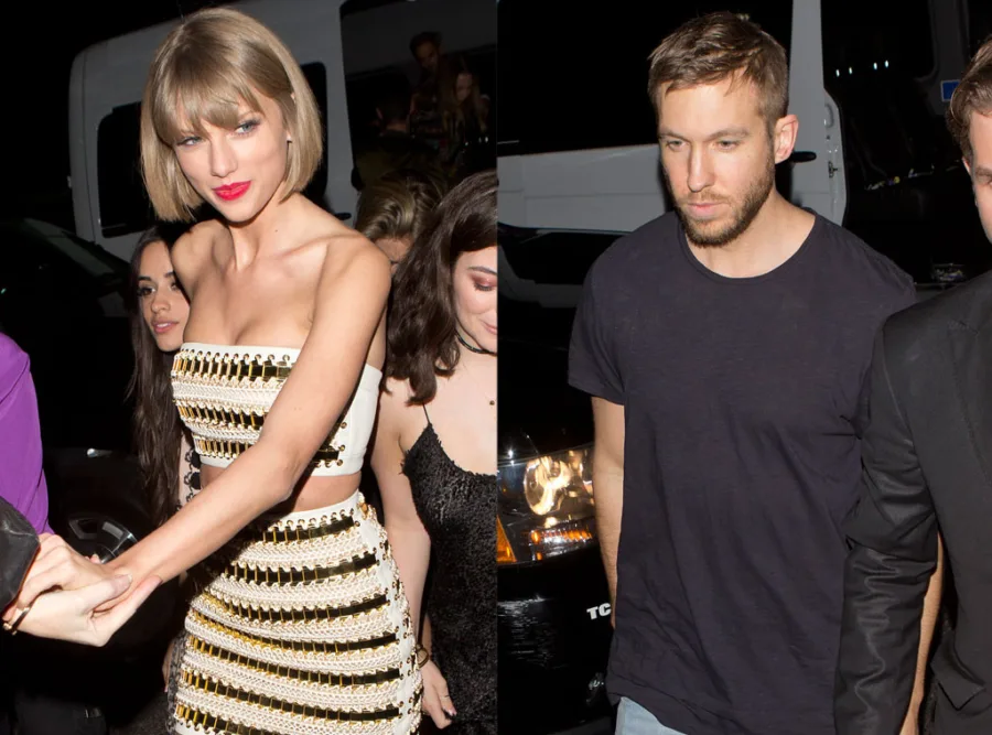 Η Taylor Swift και ο Calvin Harris σε βραδινή έξοδο.