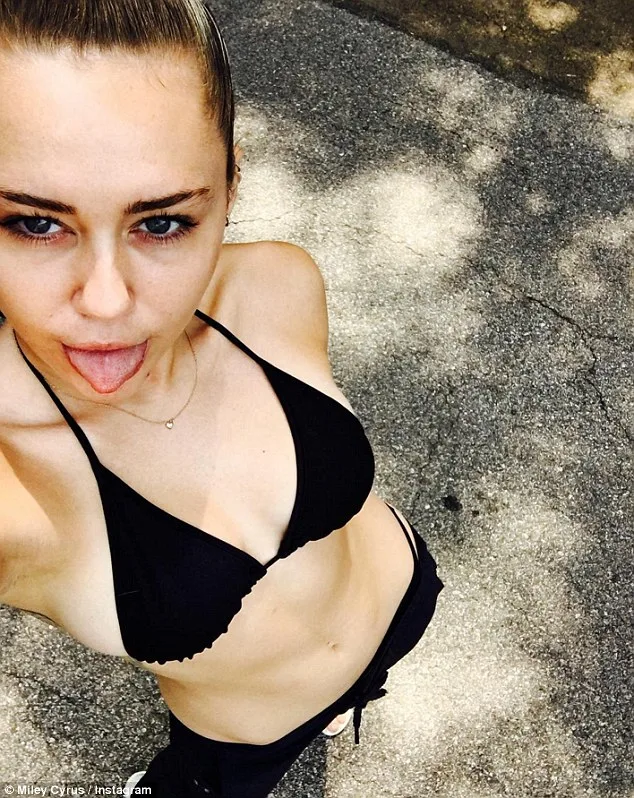miley cyrus selfie