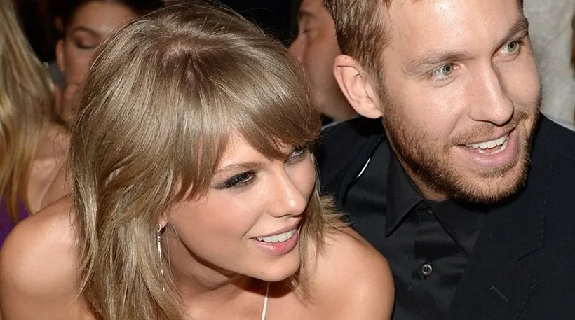 Η Taylor Swift και ο Calvin Harris σε κοινή τους εμφάνιση.