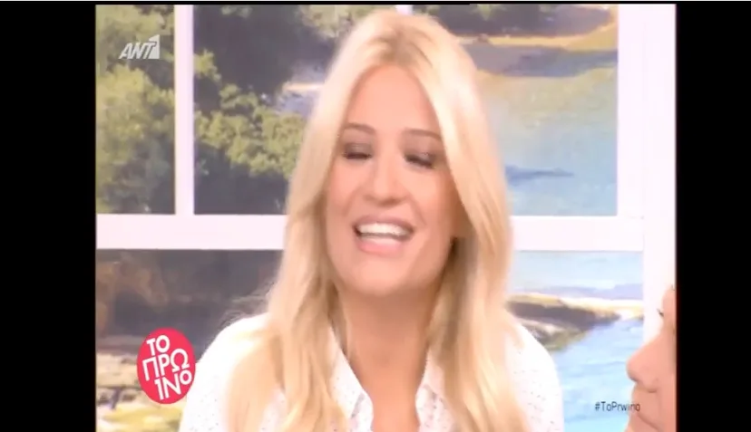 Η Φαίη Σκορδά στην εκπομπή Το Πρωινό.
