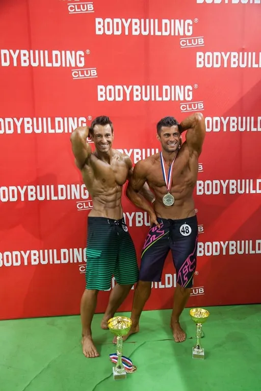 Ο Κωνσταντίνος Βασάλος σε αγώνες bodybuilding.