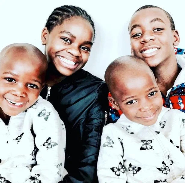 Τα παιδιά της Madonna, Mercy James, David Banda, Esther και Stella Mwale.