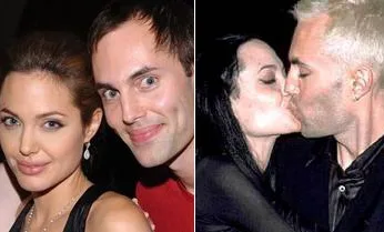 Η Angelina Jolie σε δύο στιγμιότυπα με τον αδερφό της James Haven.