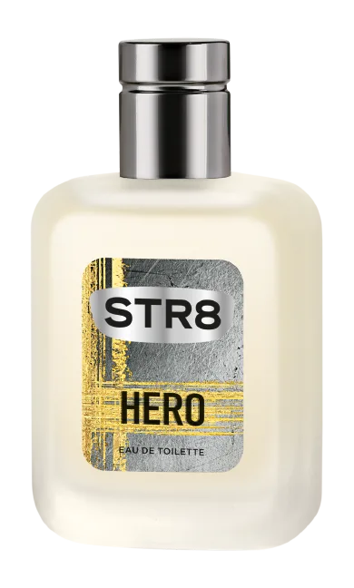 Μπουκάλι ανδρικού αρώματος STR8 HERO Eau de Toilette.
