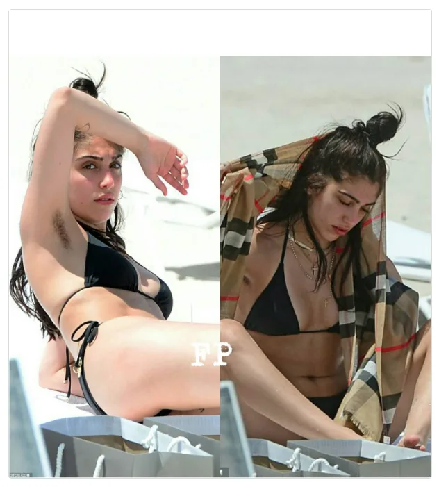 Η Λούρδη Λεόν στην παραλία