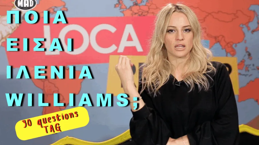Η Ιλένια Williams σε στούντιο του MAD TV.