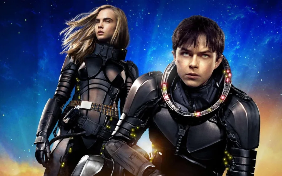 Η Cara Delevingne και ο Dane DeHaan στην ταινία Ο Βαλέριαν και η Πόλη με τους Χίλιους Πλανήτες.