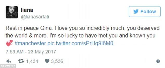 Στιγμιότυπο οθόνης από ανάρτηση στο Twitter για την Georgina Callender.