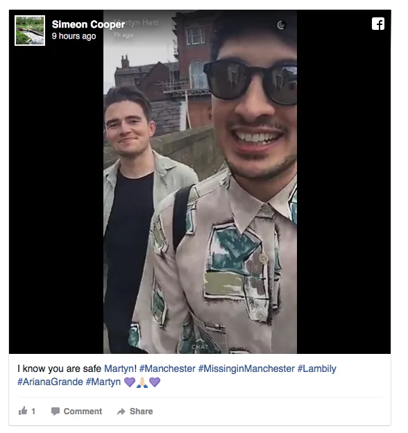 Ο Martyn Hett σε φωτογραφία από τα social media.