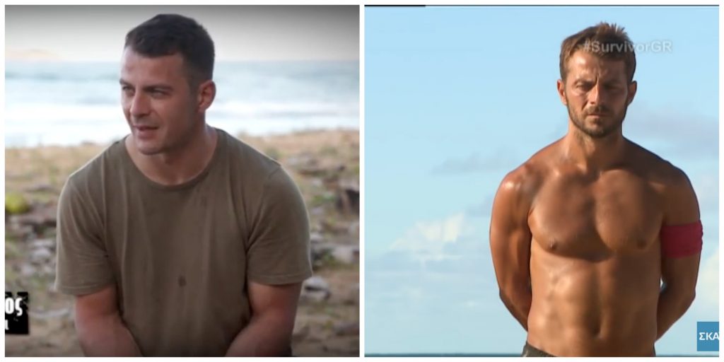 Σύγκριση παίκτη του Survivor πριν και μετά τη συμμετοχή του στο παιχνίδι.