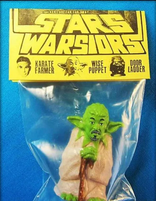 Παράξενο παιχνίδι απομίμηση Star Wars με τίτλο Stars Warsiors.
