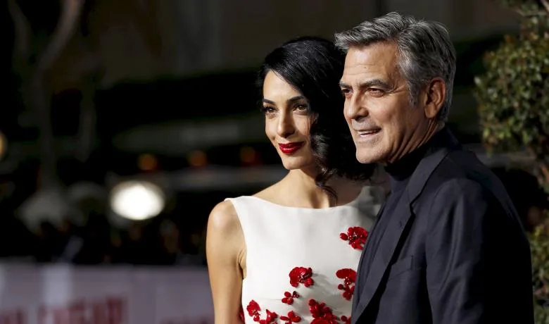 Ο George Clooney και η σύζυγός του Amal στην πρεμιέρα της ταινίας Hail, Caesar! στο Λος Άντζελες.