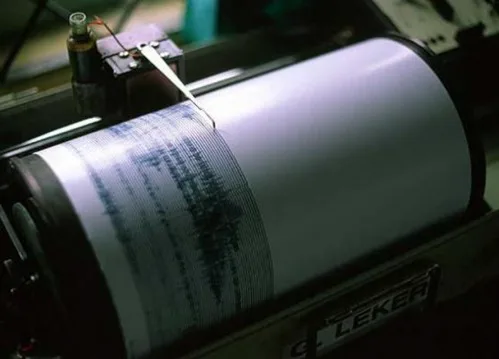 Σεισμογράφος σε λειτουργία