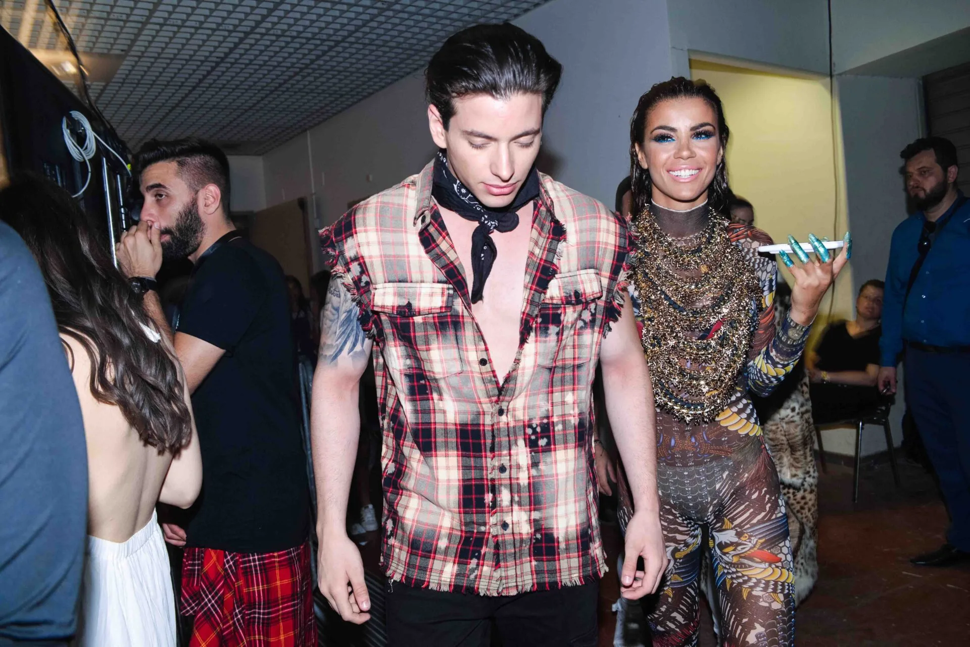 Καλλιτέχνες στα παρασκήνια των Mad VMA 2017.
