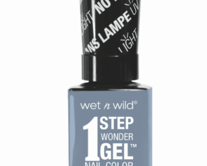 Μπουκάλι βερνίκι νυχιών Wet n Wild 1 Step Wonder Gel σε γκρι απόχρωση.