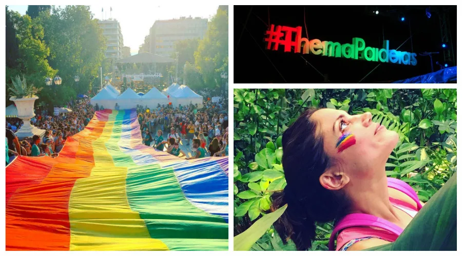 Στιγμιότυπα από το Athens Pride 2017 στην Πλατεία Συντάγματος.