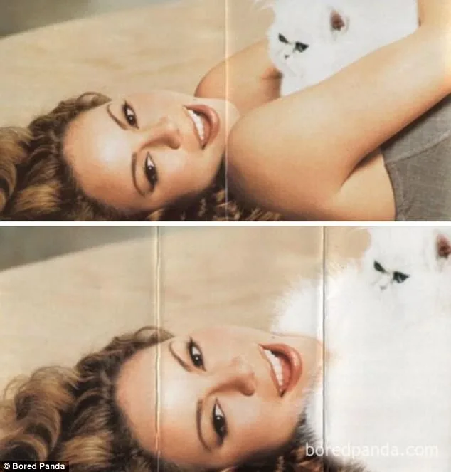 Σύγκριση εξωφύλλου άλμπουμ της Mariah Carey με την έκδοση της Μέσης Ανατολής.