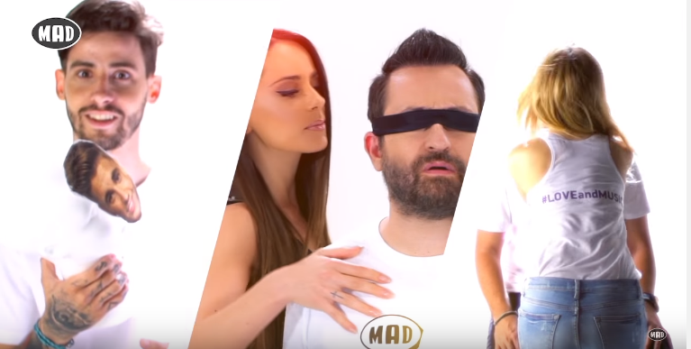 Ο Αναστάσιος Ράμμος, η Μαρία Αντωνά και η Ελένη Βουλγαράκη στα παρασκήνια των Mad VMA.