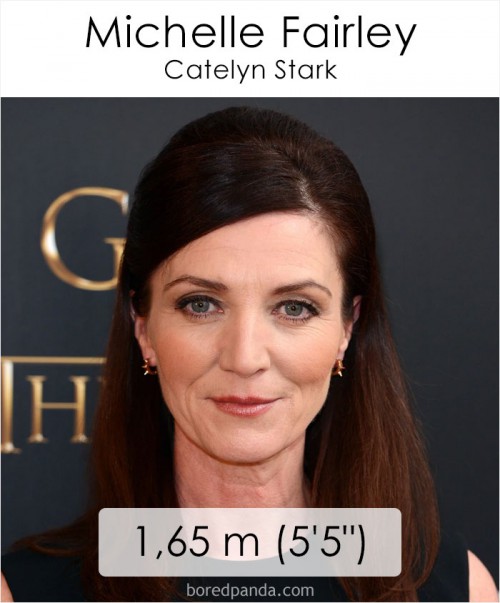 Η ηθοποιός Michelle Fairley σε κοντινό πλάνο.