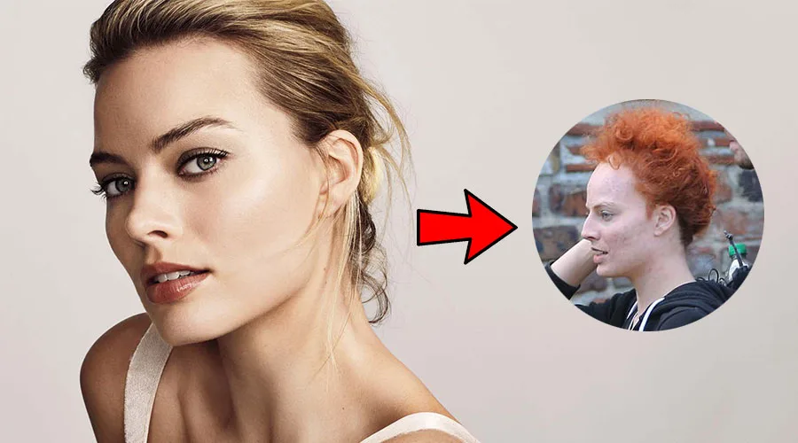 Η Margot Robbie σε σύγκριση με την εμφάνισή της ως Βασίλισσα Ελισάβετ Α'.