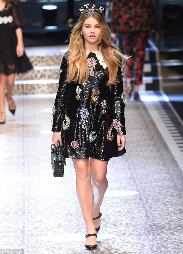 Η Thylane Blondeau στην πασαρέλα των Dolce & Gabbana.