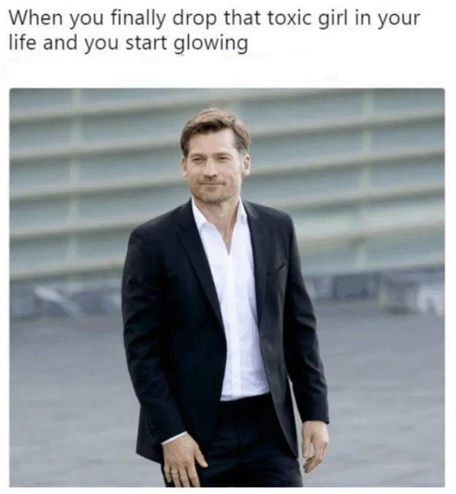 Meme με τον Nikolaj Coster-Waldau από το Game of Thrones.