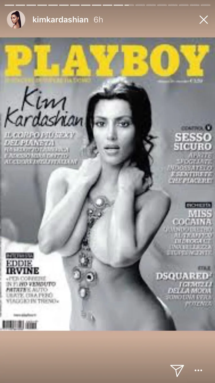 Η Kim Kardashian στο εξώφυλλο του περιοδικού Playboy.