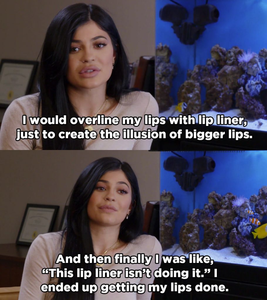 γιατί η kylie jenner έφτιαξε τα χείλια της