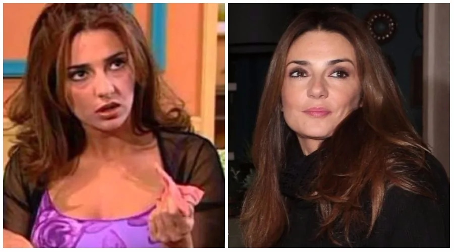 Κολάζ με δύο φωτογραφίες ηθοποιού από τη σειρά Κωνσταντίνου και Ελένης, τότε και τώρα.