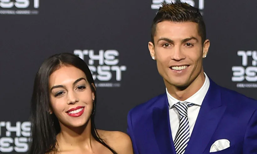 Ο Cristiano Ronaldo με τη Georgina Rodriguez σε εκδήλωση.
