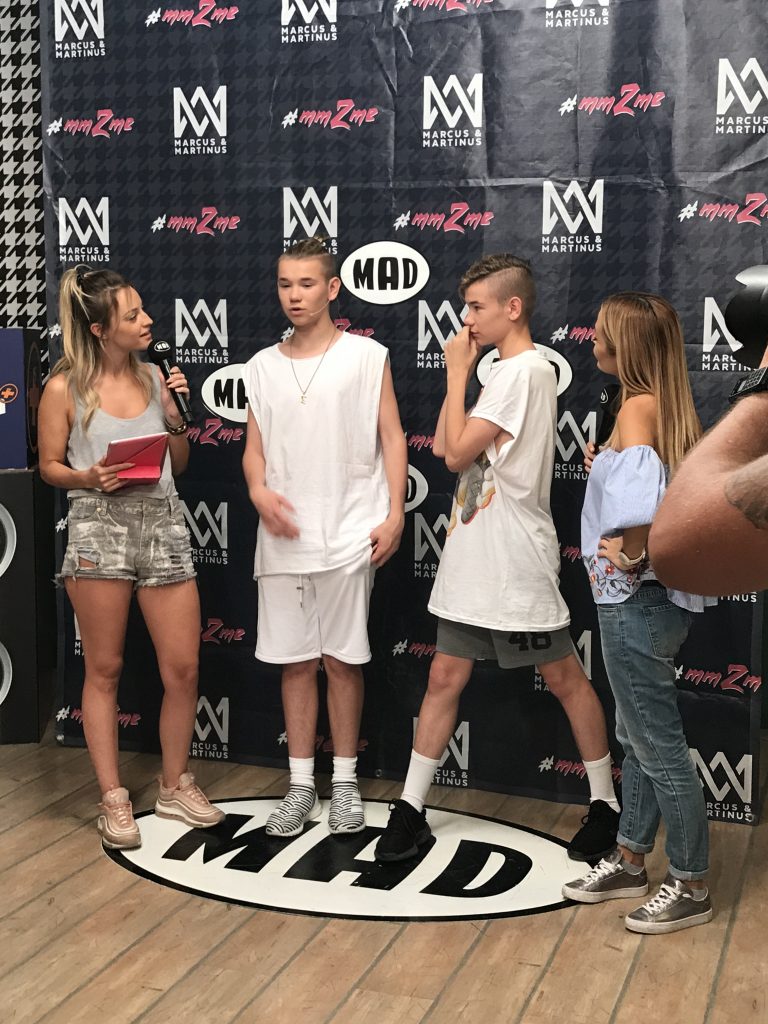 Οι Marcus & Martinus σε συνέντευξη στα studios του MAD TV.