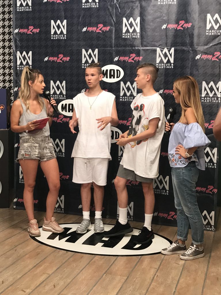 Οι Marcus & Martinus σε συνέντευξη στα studios του MAD TV.