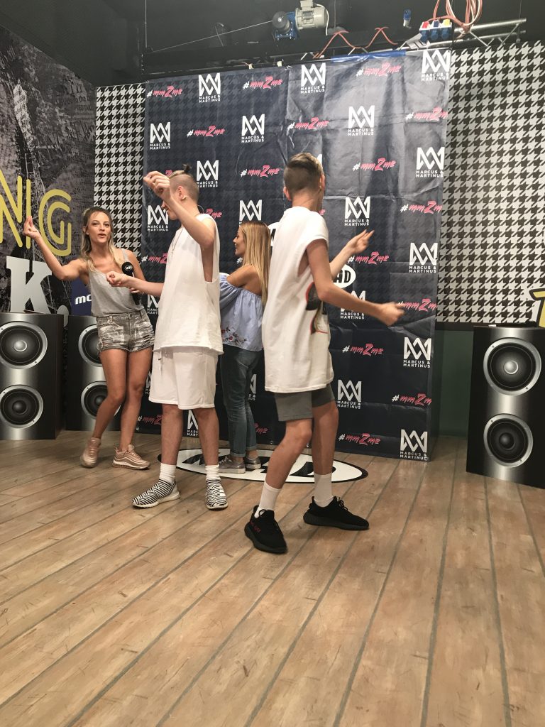 Οι Marcus & Martinus στα studios του MAD TV με την Ιλένια Ουίλιαμς.