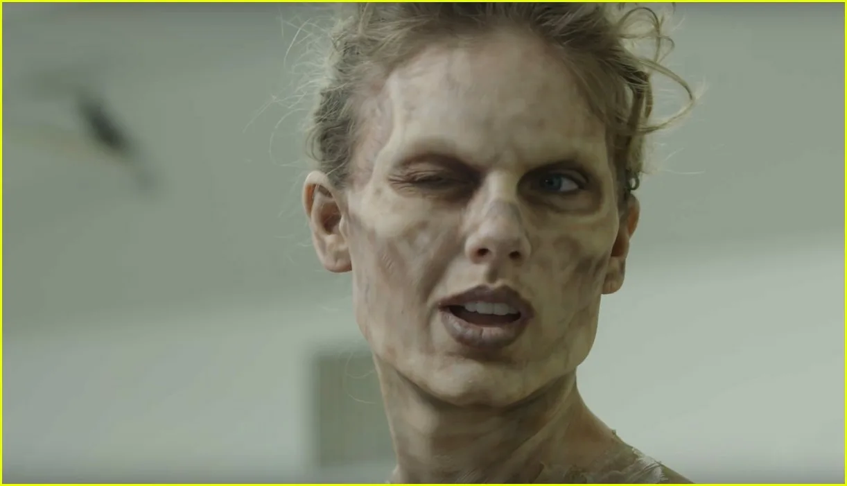 Η Taylor Swift με μακιγιάζ ζόμπι για το βίντεο κλιπ Look What You Made Me Do.