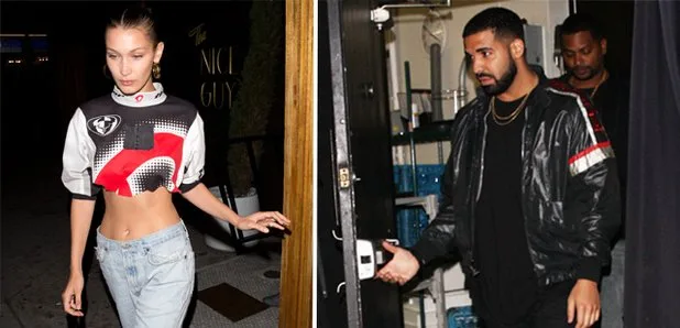 Η Bella Hadid και ο Drake σε νυχτερινή έξοδο.