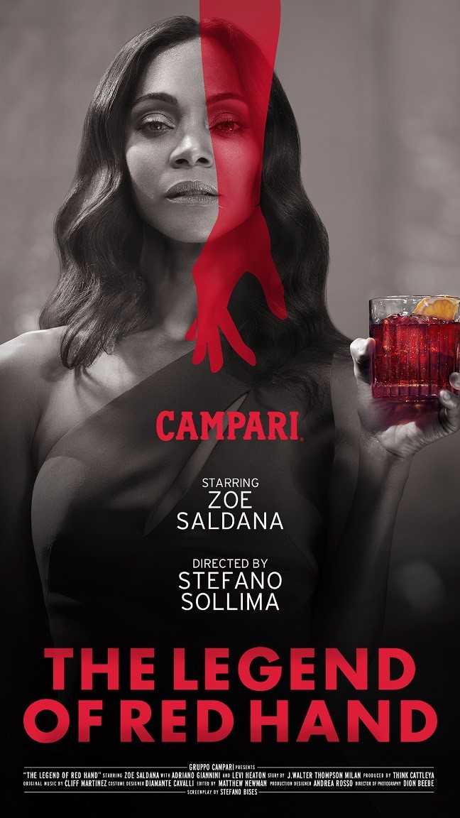 Αφίσα της ταινίας Campari Red Diaries με την Zoe Saldana