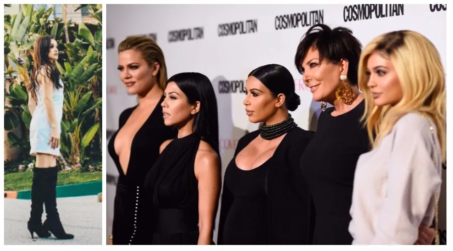 Η Natalie Zettel και οι Kardashians σε κολάζ φωτογραφιών.