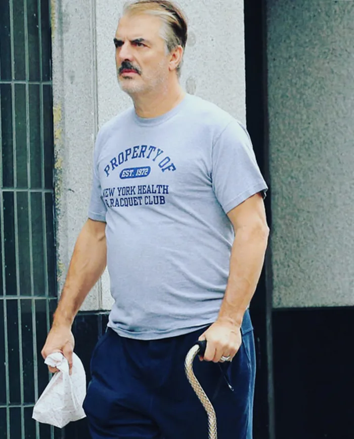 Ο Mr. Big από το Sex and the City με γκρίζα μαλλιά και μπαστούνι.