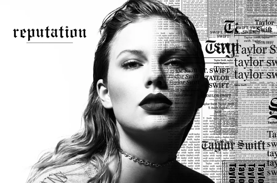 Η Taylor Swift στο εξώφυλλο του άλμπουμ Reputation.