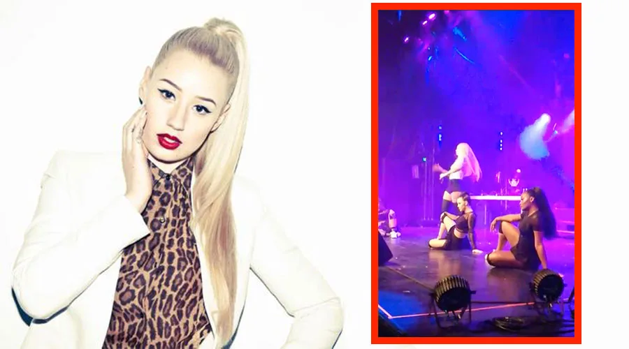 Η Iggy Azalea σε πορτρέτο και στιγμιότυπο από συναυλία της.