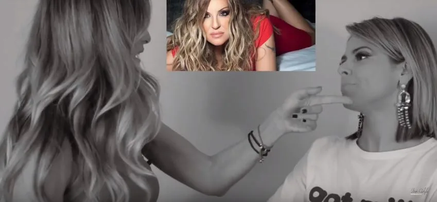 Η Elena Galifa και η Ρούλα Σταματοπούλου σε βίντεο tutorial, με ένθετη φωτογραφία της Ναταλίας Γερμανού.