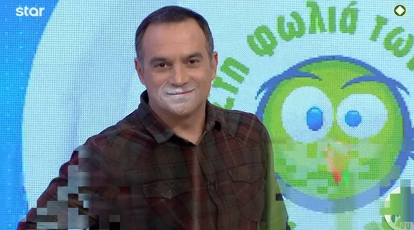 ατύχημα του Κρατερού Κατσούλη κατά τη διάρκεια της εκπομπής