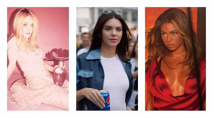 Dakota Fanning, Kendall Jenner και Beyoncé σε διαφημιστικές καμπάνιες που προκάλεσαν αντιδράσεις.