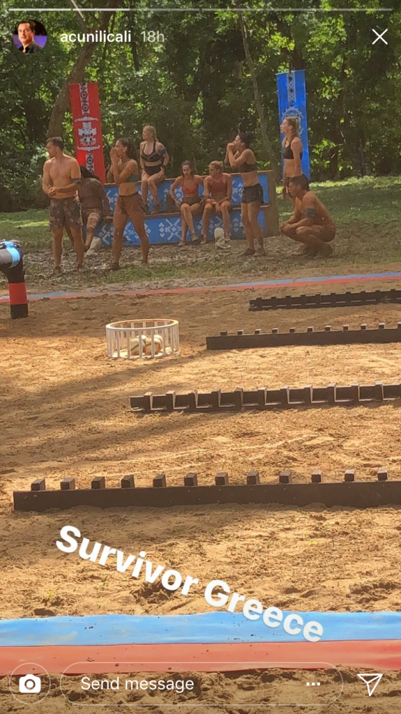 Στιγμιότυπο από το Survivor Greece με τους Μαχητές σε στίβο μάχης.
