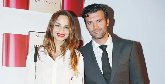 Η Πατρίτσια Μίλικ Περιστέρη και ο Τζωρτζ Παπακώστας σε κοινή εμφάνιση.
